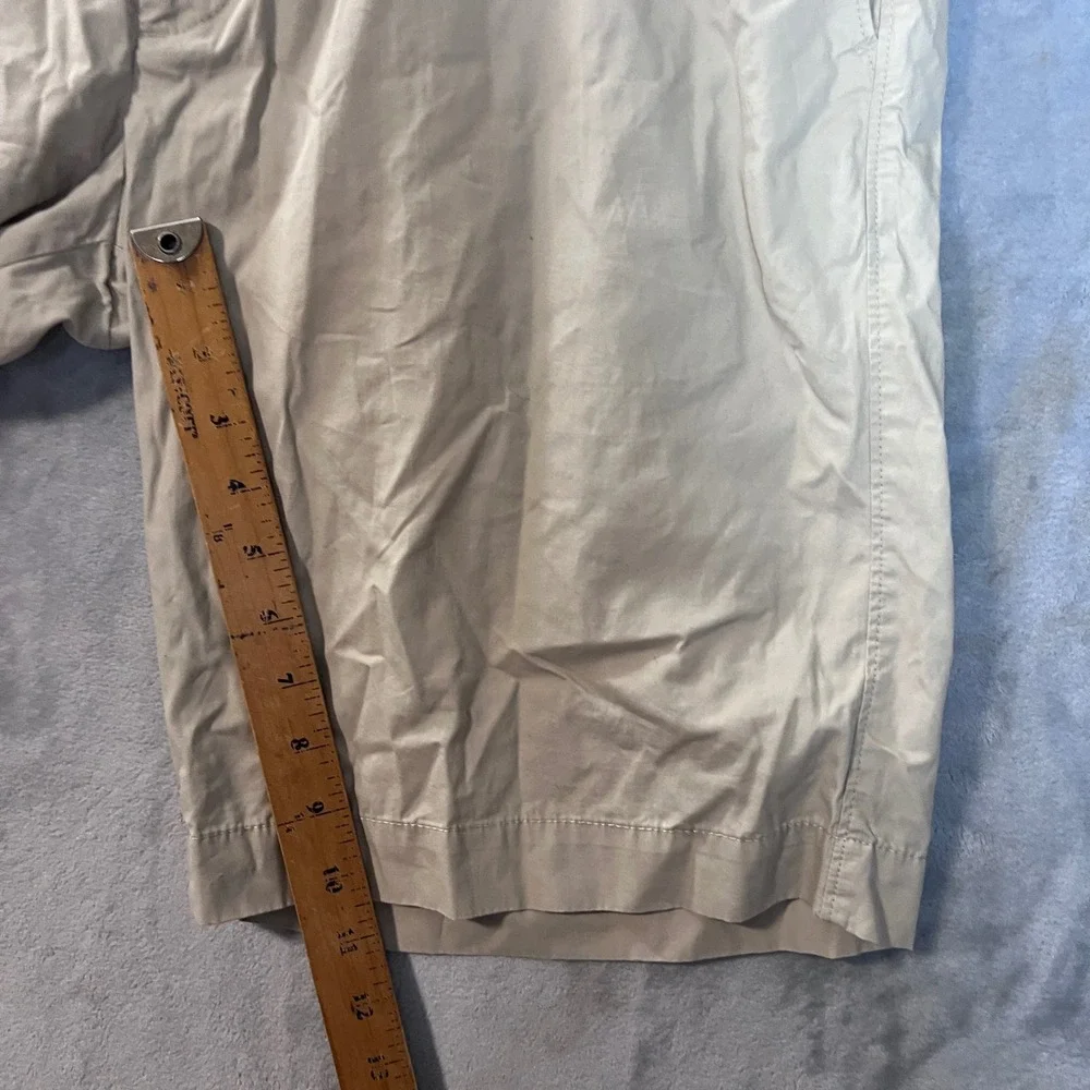 Banana Republic Aiden Slim Fit Chino Shorts Mens 36 Khaki Tan 100% Cotton NWT